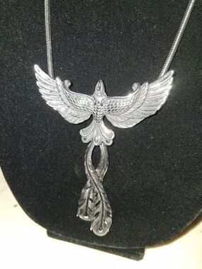 Poenix Big Pendant Stainless Steel Necklace